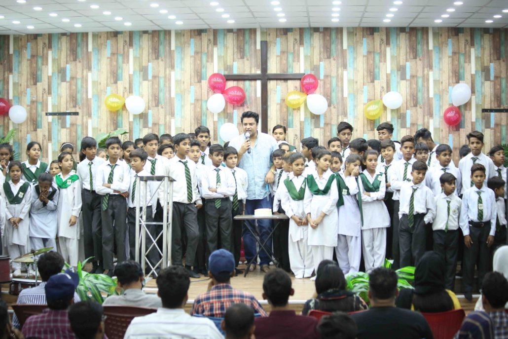 Children at a tuition-free Christian school, Church Planting in Pakistan through education