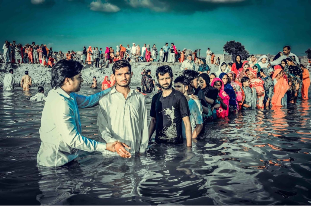 Baptism Service in Pakistan Church Planting in Pakistan