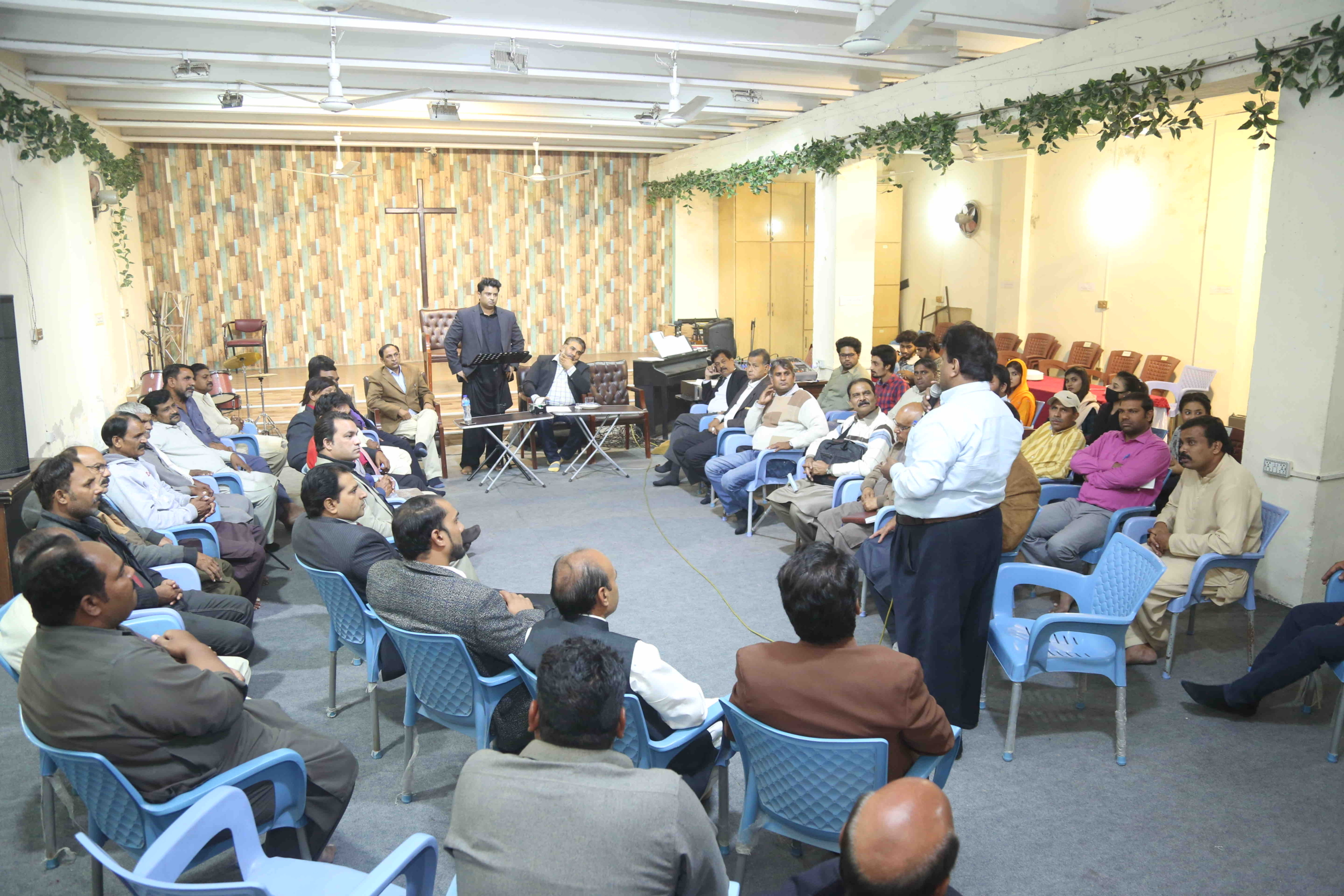 Rev Dr Naeem Nasir guiding Christian students about Fully Funded Scholarships in Pakistan