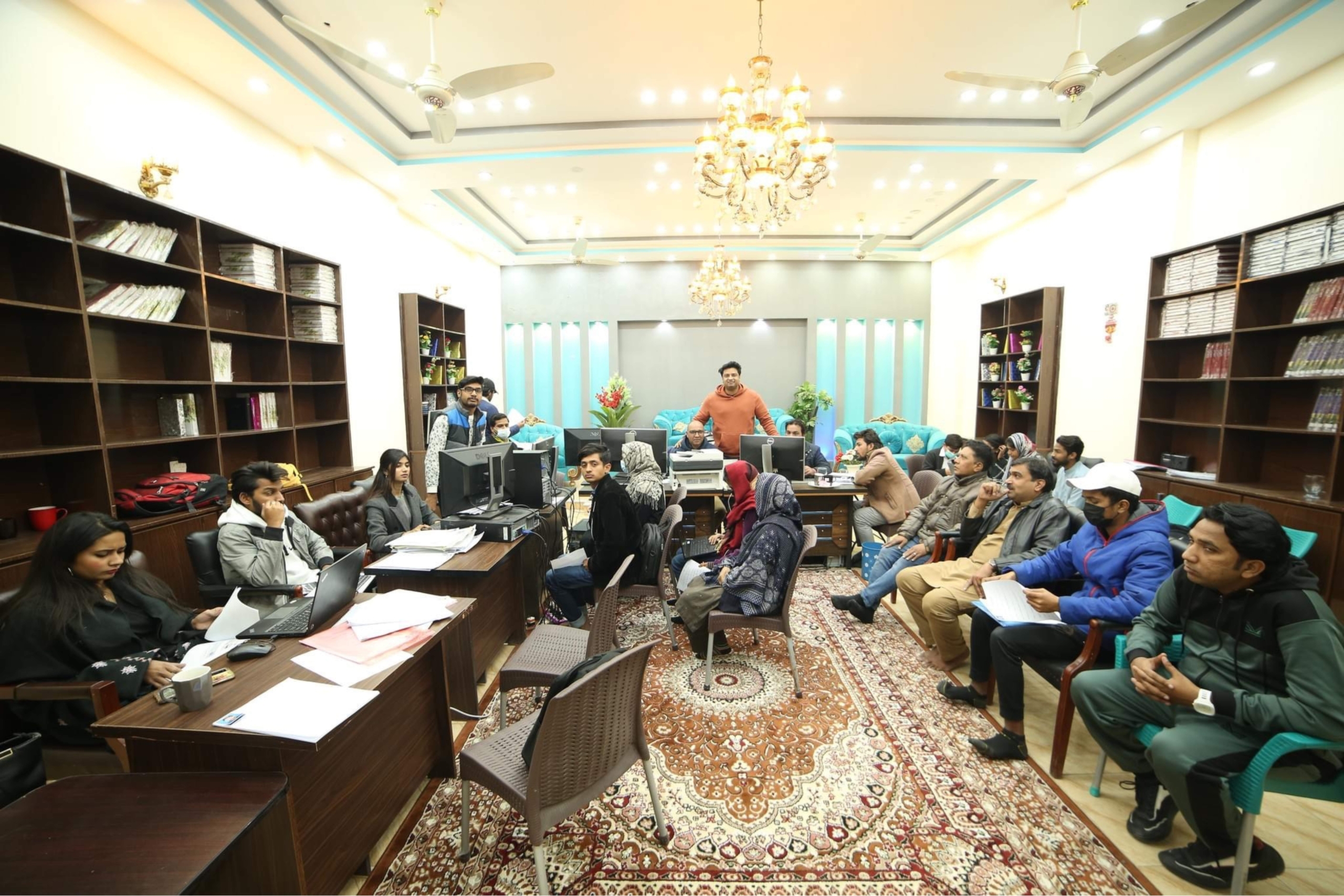 Rev Dr Naeem Nasir guiding Christian students about Fully Funded Scholarships in Pakistan