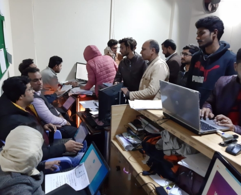 Rev Dr Naeem Nasir guiding Christian students about Fully Funded Scholarships in Pakistan