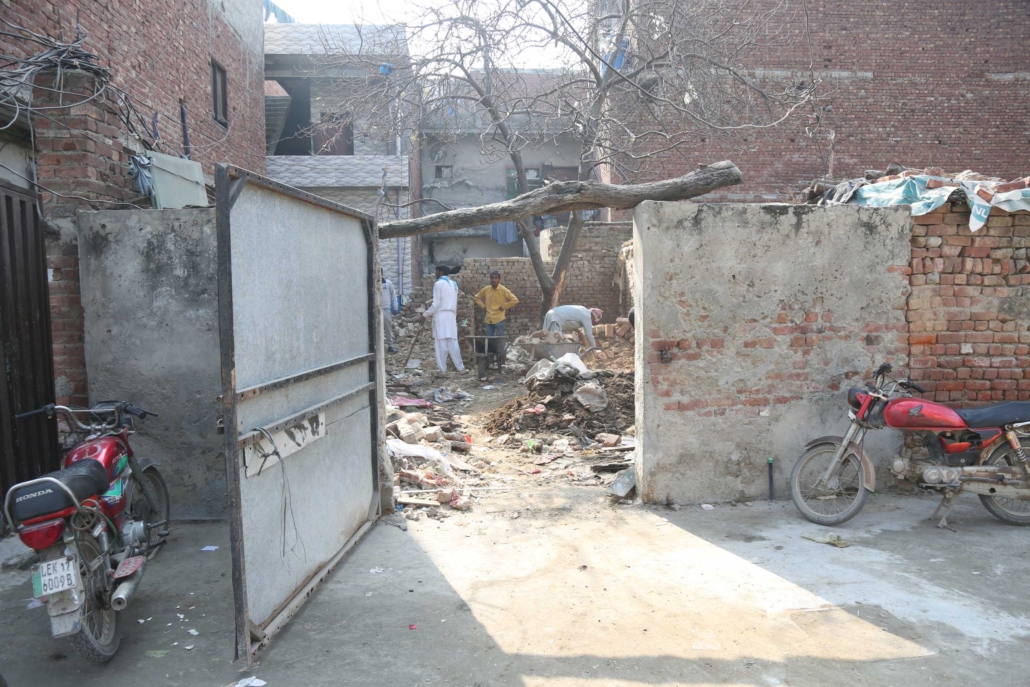 Local believers clean newly purchased church land in Johar Town Lahore for future sanctuary  Good Samaritan Ministries Pakistan